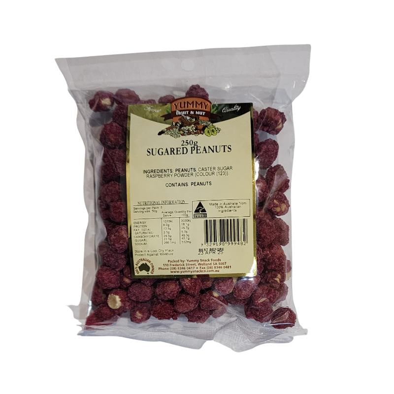 Yummy Snack Peanuts Sugared Purple 250g