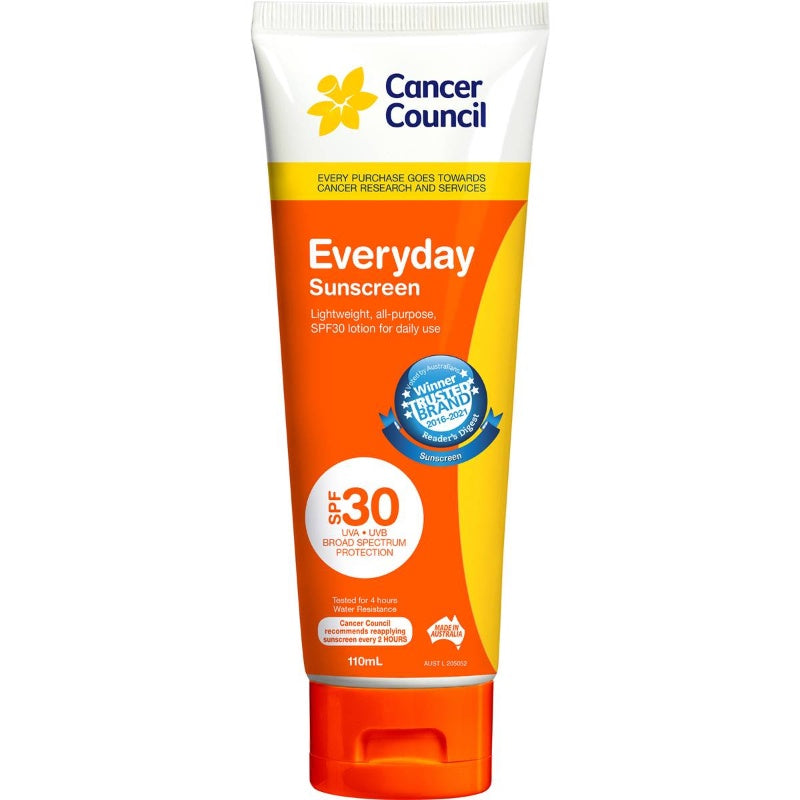 Cancer  Council Everyday Sunscreen Tube SPF 30+ 110ml