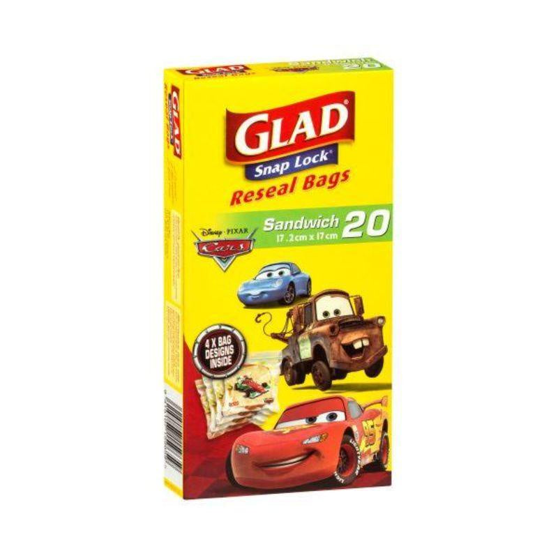 GLAD Snaplock Sandwich Bags 20pk - Kids Boys