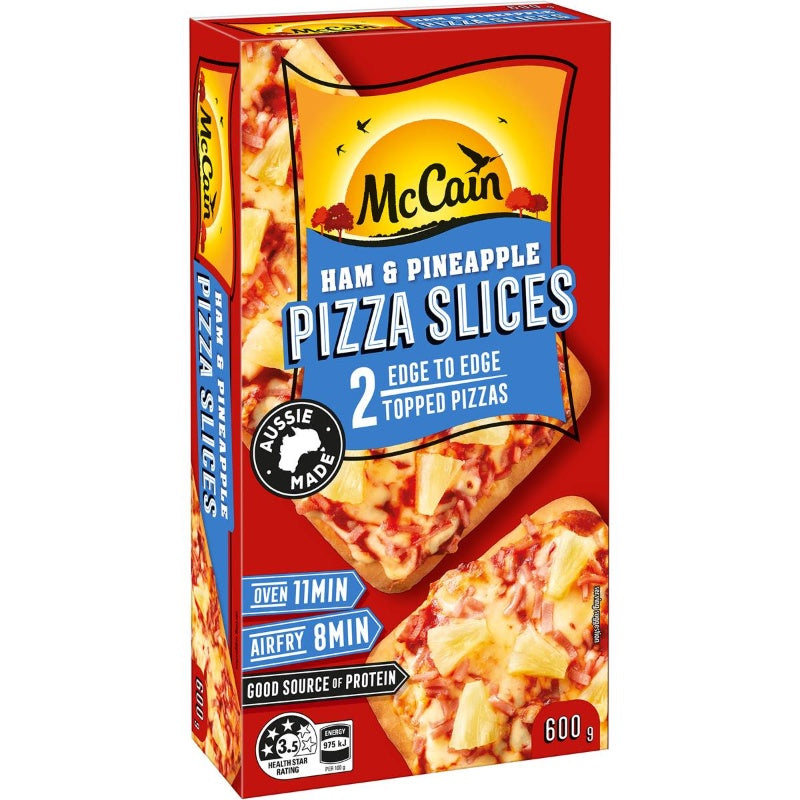 Mccain Pizza Slice Snacks Ham & Pineapple 2 Pack