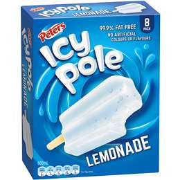 Peters Icy Pole Lemonade 8 Pack