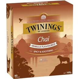 Twinings Chai Vanilla Tea Bags 80 Pack