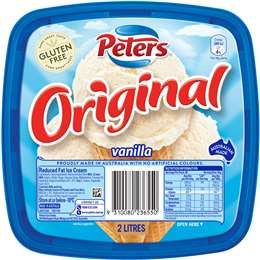 Peters Original Vanilla Ice Cream 2l