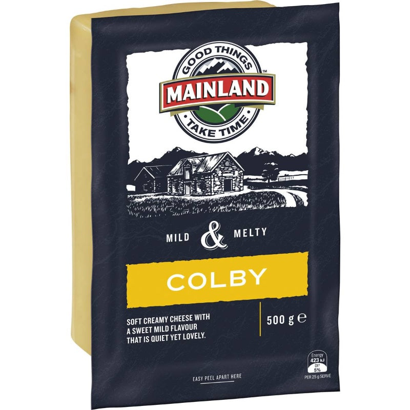 Mainland Colby Cheese Block 500g