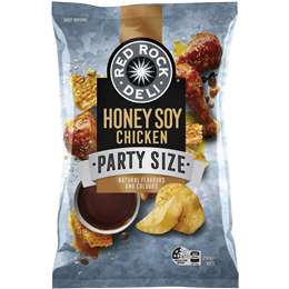 Red Rock Deli Potato Chips Party Bag Honey Soy & Chicken 290g