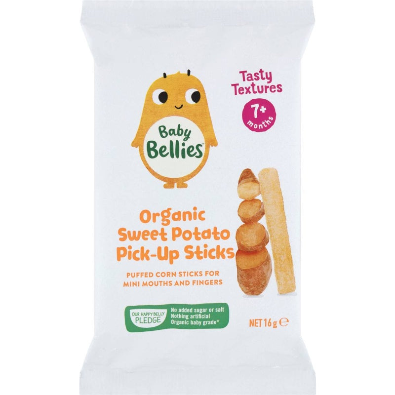 Baby Bellies Organic Sweet Potato Pick-up Sticks 16g