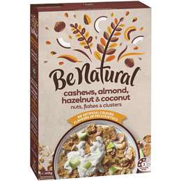 Be Natural Cashew, Almond, Hazelnut & Coconut Breakfast Cereal