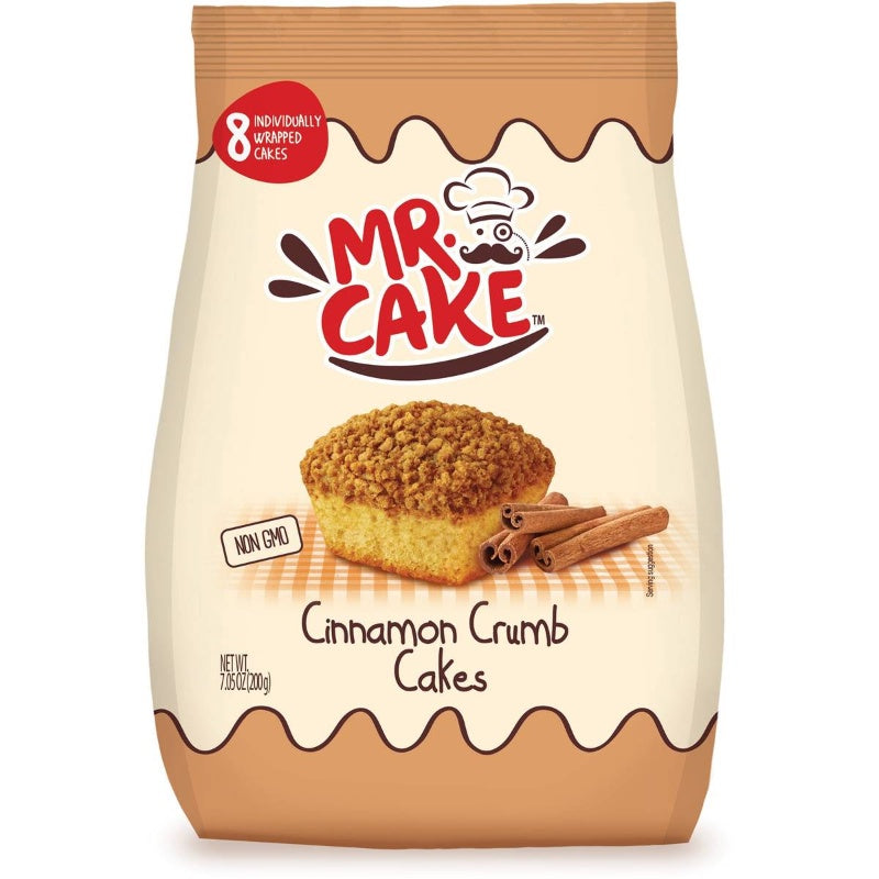 Mr Cake Cinnamon Crumb Cakes 8 Pack