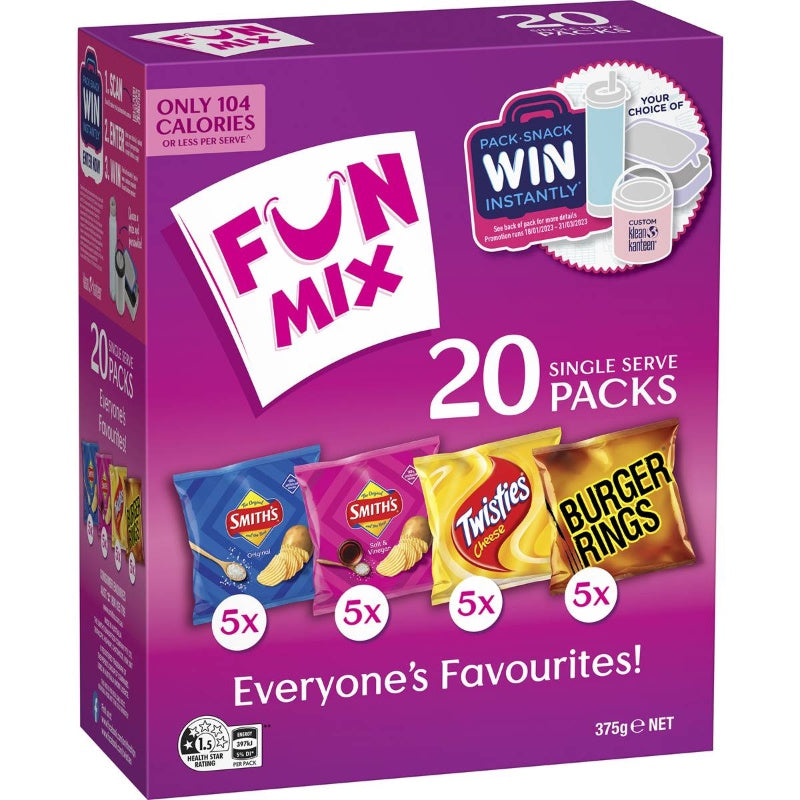 Smiths Chips Fun Mix 20pk 368g