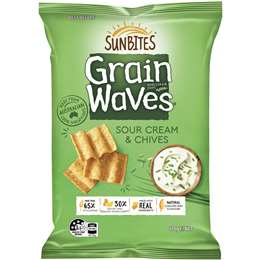 Sunbites Grain Waves Sour Cream and Chives 170g