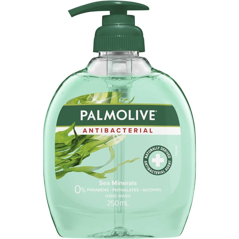 Palmolive Liquid Hand Wash Antibacterial Sea Minerals Pump 250ml