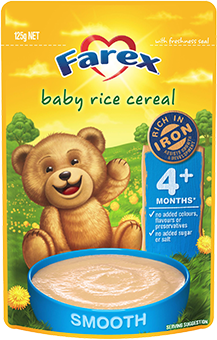 Farex Baby Rice Cereal 4 Months Plus 125g