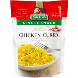 San Remo La Pasta Chicken Curry Single Snack 80g