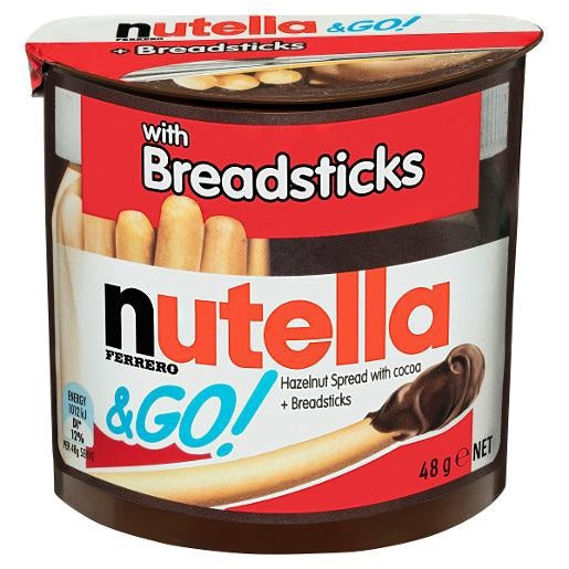 Nutella Hazelnut Chocolate Spread With Breadsticks 48g