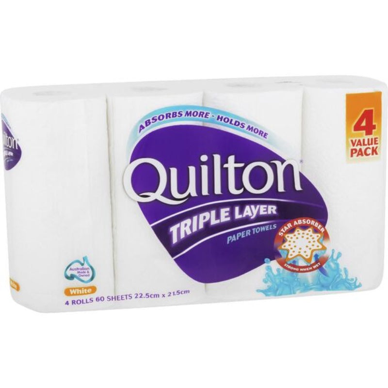 Quilton Paper Towel 3ply 4pk