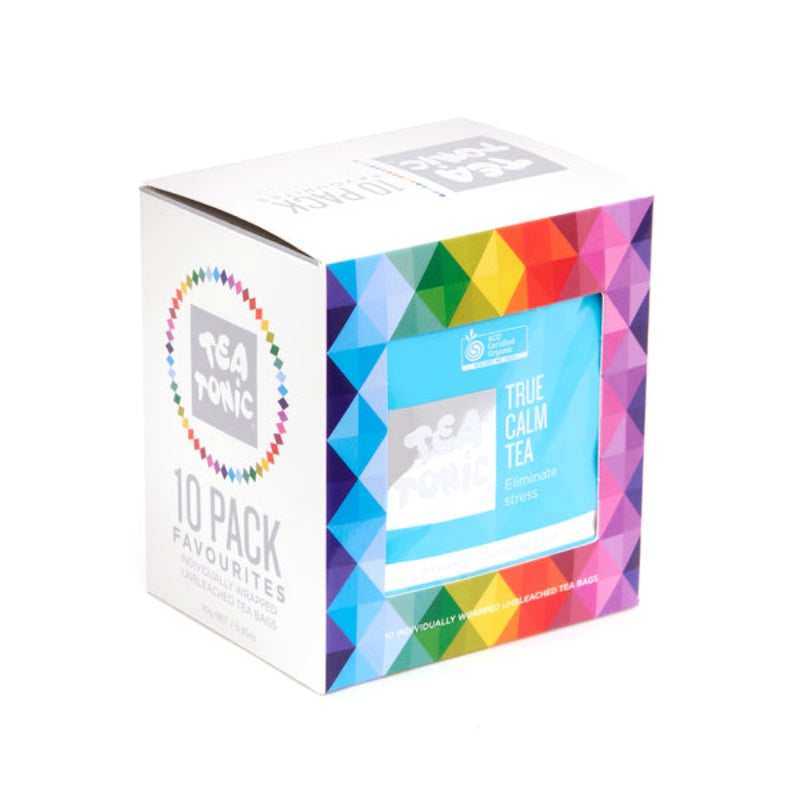 Tea Tonic 10 Teabag Box Colourful