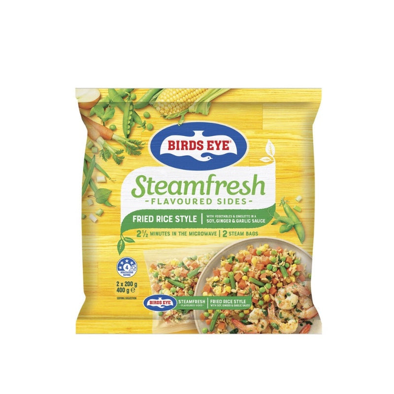 Birds Eye Frozen Steamfresh Fried Rice Vegetables 2 Pack 400g