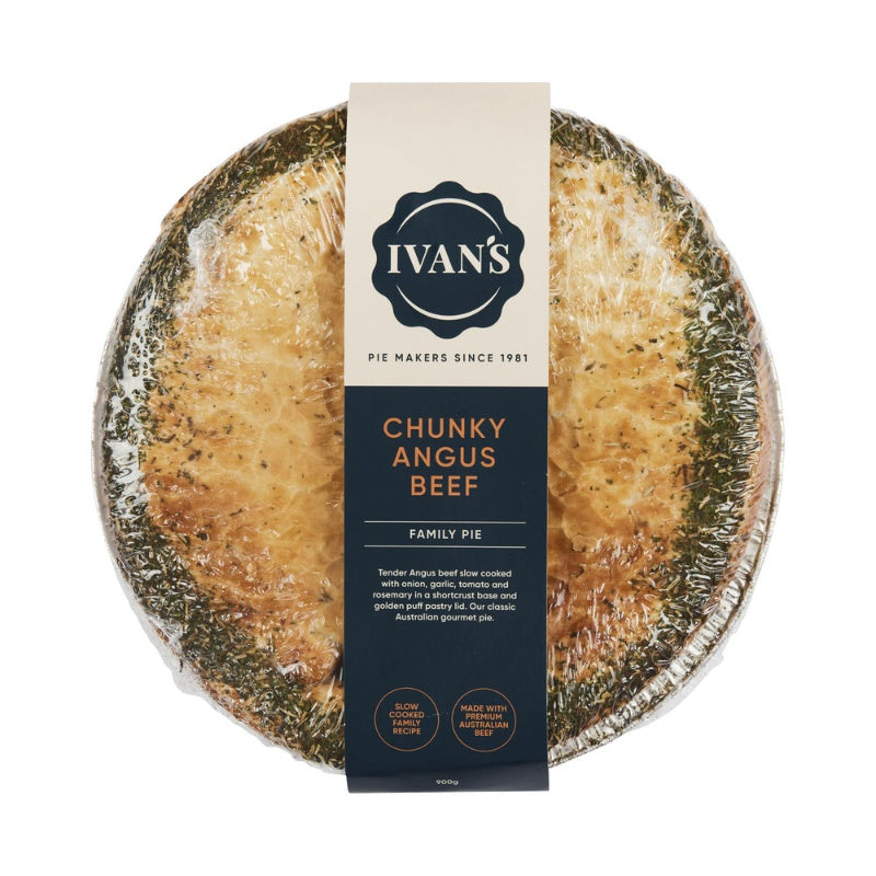 Ivans Chunky Angus Family Pie 900g