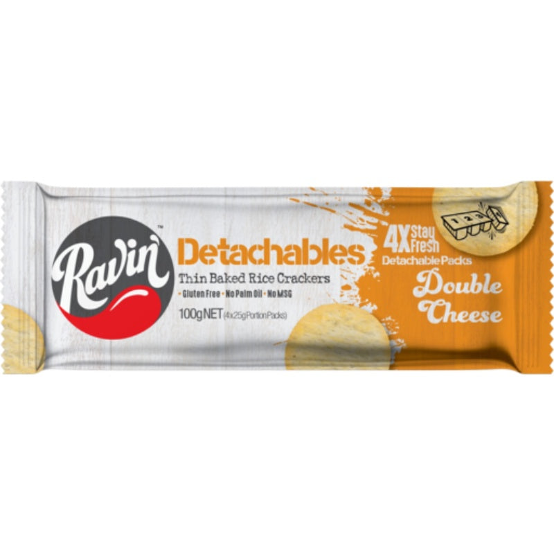 Ravin' Detachable Cracker Double Cheese 100g