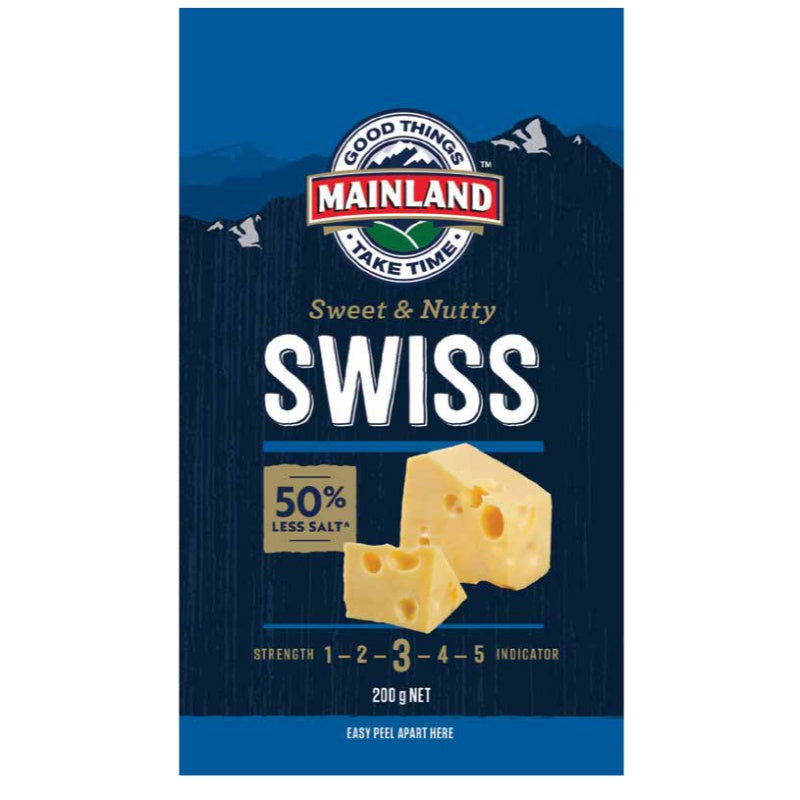 Mainland Swiss cheese Block 200g