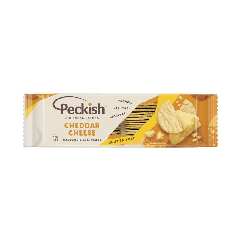 Peckish Rice Crackers Cheese 90g