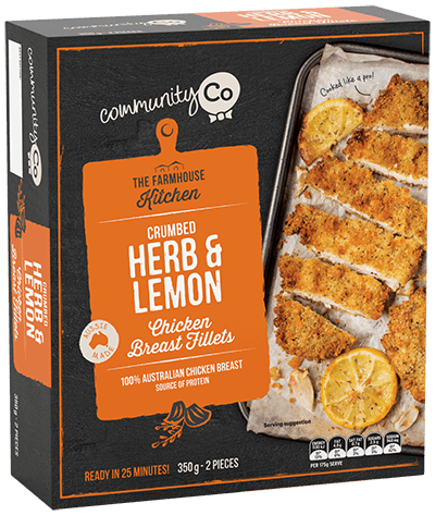 Community Co Lemon & Herb Chicken Fillet 350g