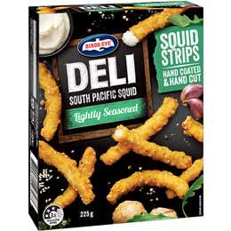 Birds Eye Deli Squid Strips Lightly Seasoned 225g