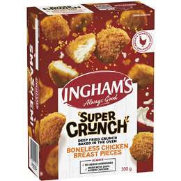 Ingham's Super Crunch Boneless Chicken Breast Pieces 300g