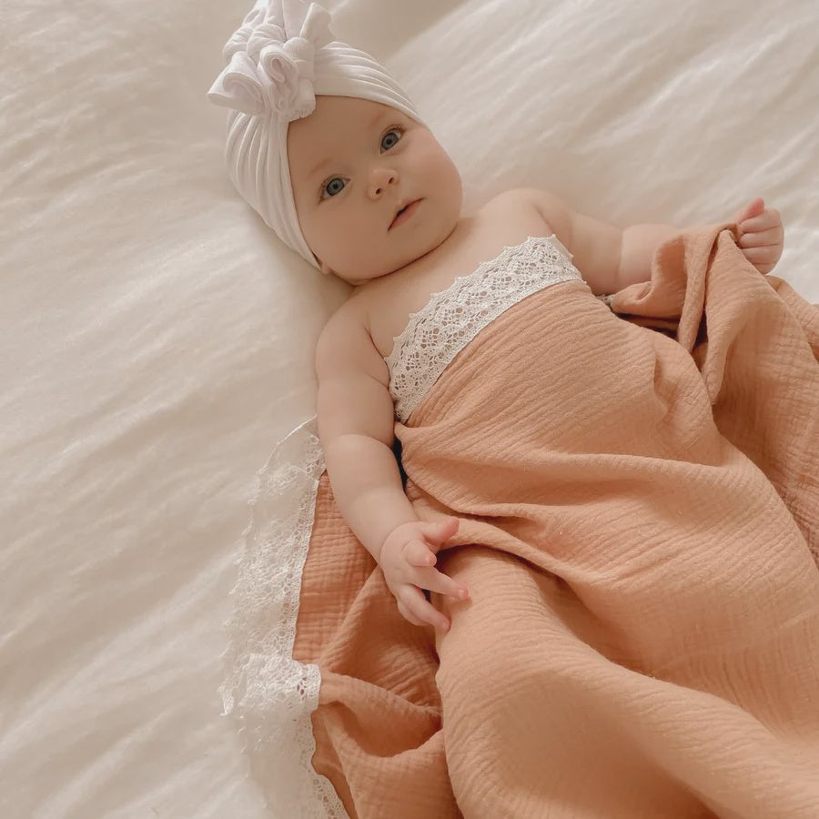 Heirloom Swaddle - Dusty Rose