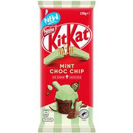 Nestle Kitkat Mint Choc Chip Bar 170g