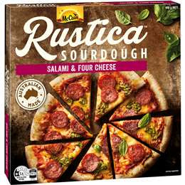 McCain Rustica Sourdough Pizza Salami & 4 Cheeses 400g