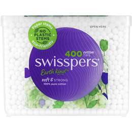 Swisspers Paper Cotton Stems 400pk