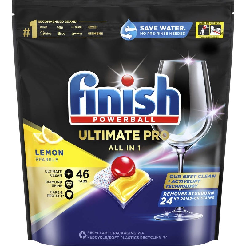 Finish Quantum Ultimate Pro Dishwasher Tablets Lemon 46 Pack