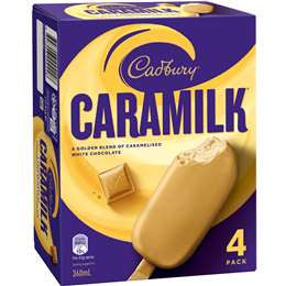 Cadbury Caramilk Sticks 360ml 4 Pack