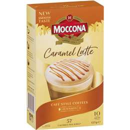 Moccona Coffee Sachets Caramel Latte 10 pk