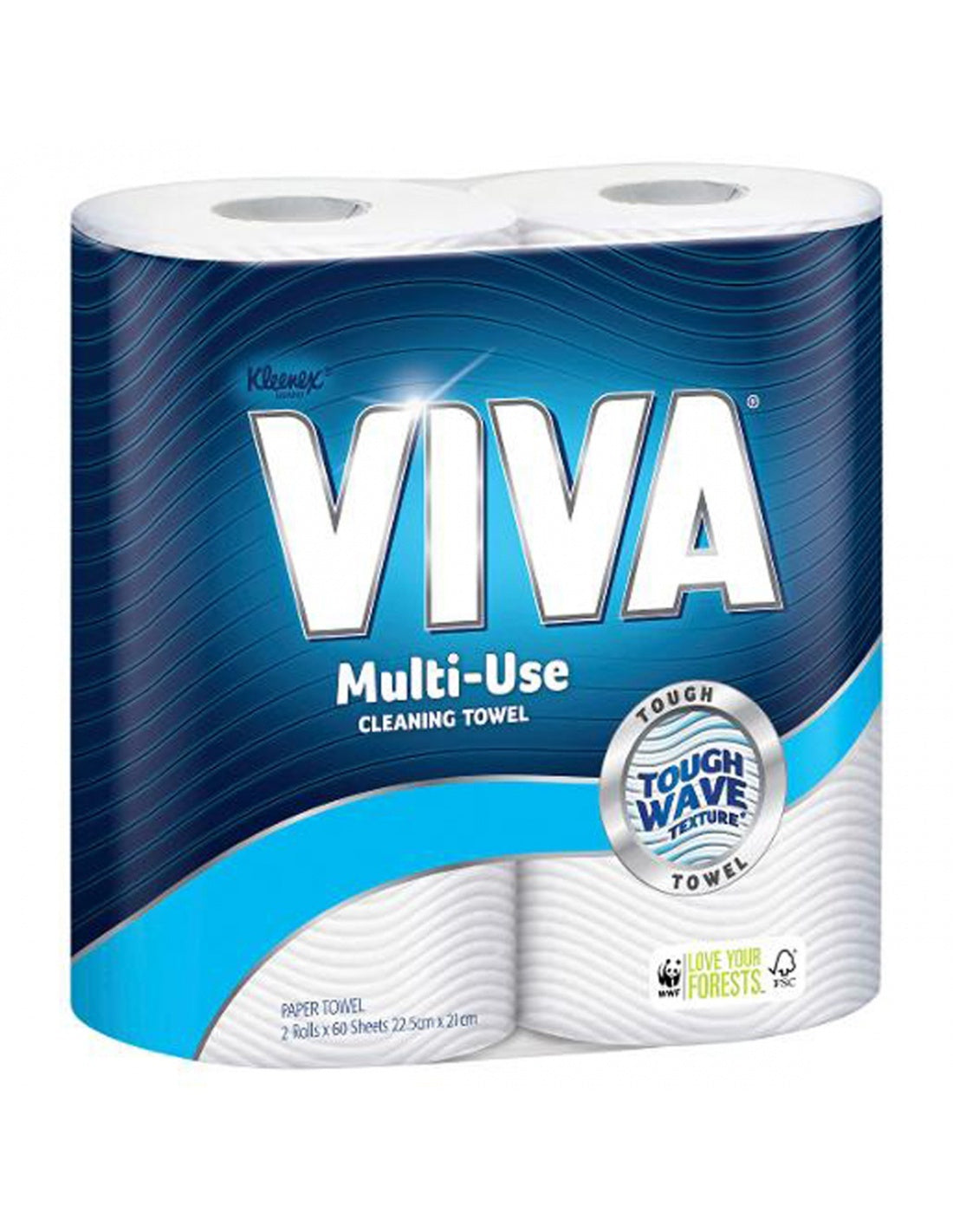 Viva Paper Towel Twin Pack White 60 sheet