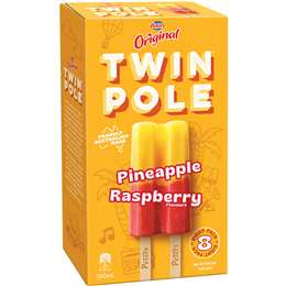 Peters Original Twin Pole Pineapple & Raspberry 8 Pack