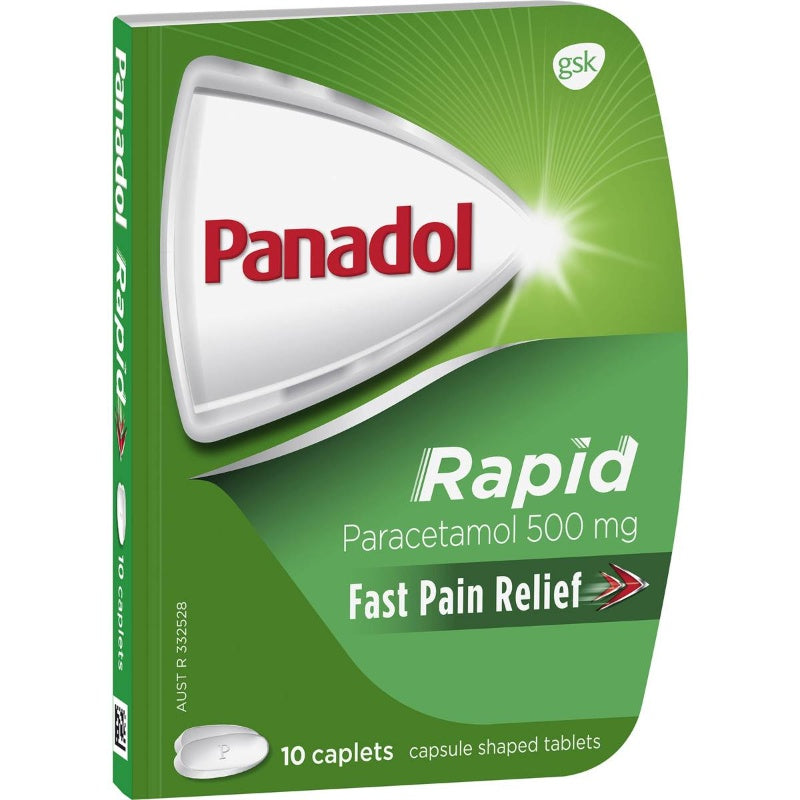 Panadol Rapid For Pain Relief Paracetamol 500mg 10pk