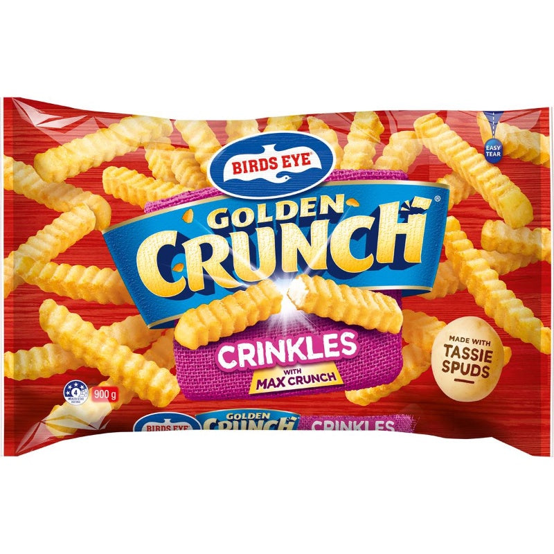 Birds Eye Golden Crunch Crinkle Cut Chips 900g