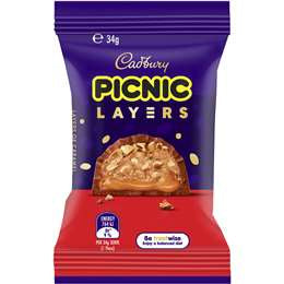 Cadbury Picnic Layers 34g