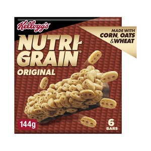 Kelloggs Nutri Grain Bar Original 6pk 144g