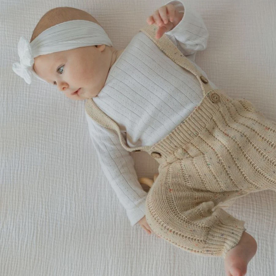 KC Sprinkle Knit Suspender - Parker - 0-3 Months