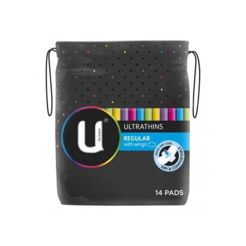 U By Kotex Ultra Thin Regular Wing 14pk