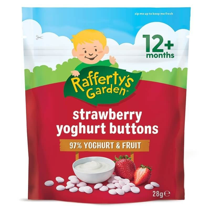 Rafferty's Garden Strawberry Yoghurt Buttons 12mth+ 28g