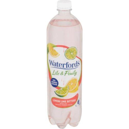 Waterfords Lemon Lime Bitters Sparkling Mineral Water 1L