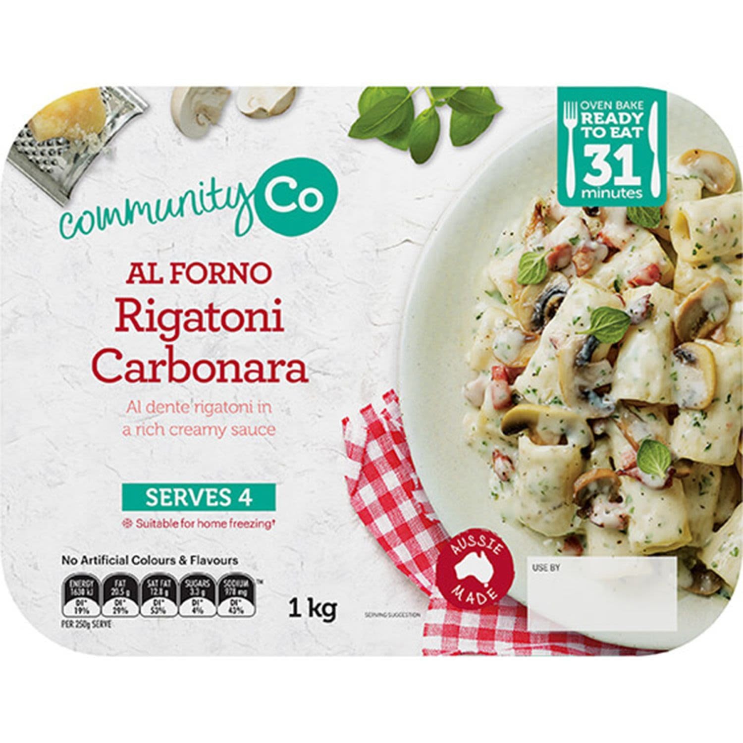 Community Co Rigatoni Carbonara 1kg