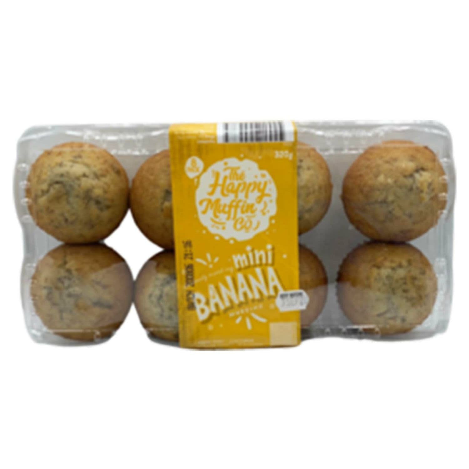 The Happy Muffin Co Mini Muffin Banana 8pk