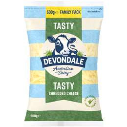 Devondale Shredded Tasty Cheese 600g