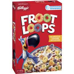 Kellogg's Froot Loops Breakfast Cereal 460g