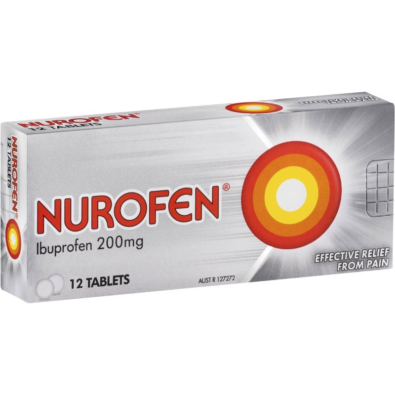 Nurofen Pain And Inflammation Relief Caplets 200mg 12pk